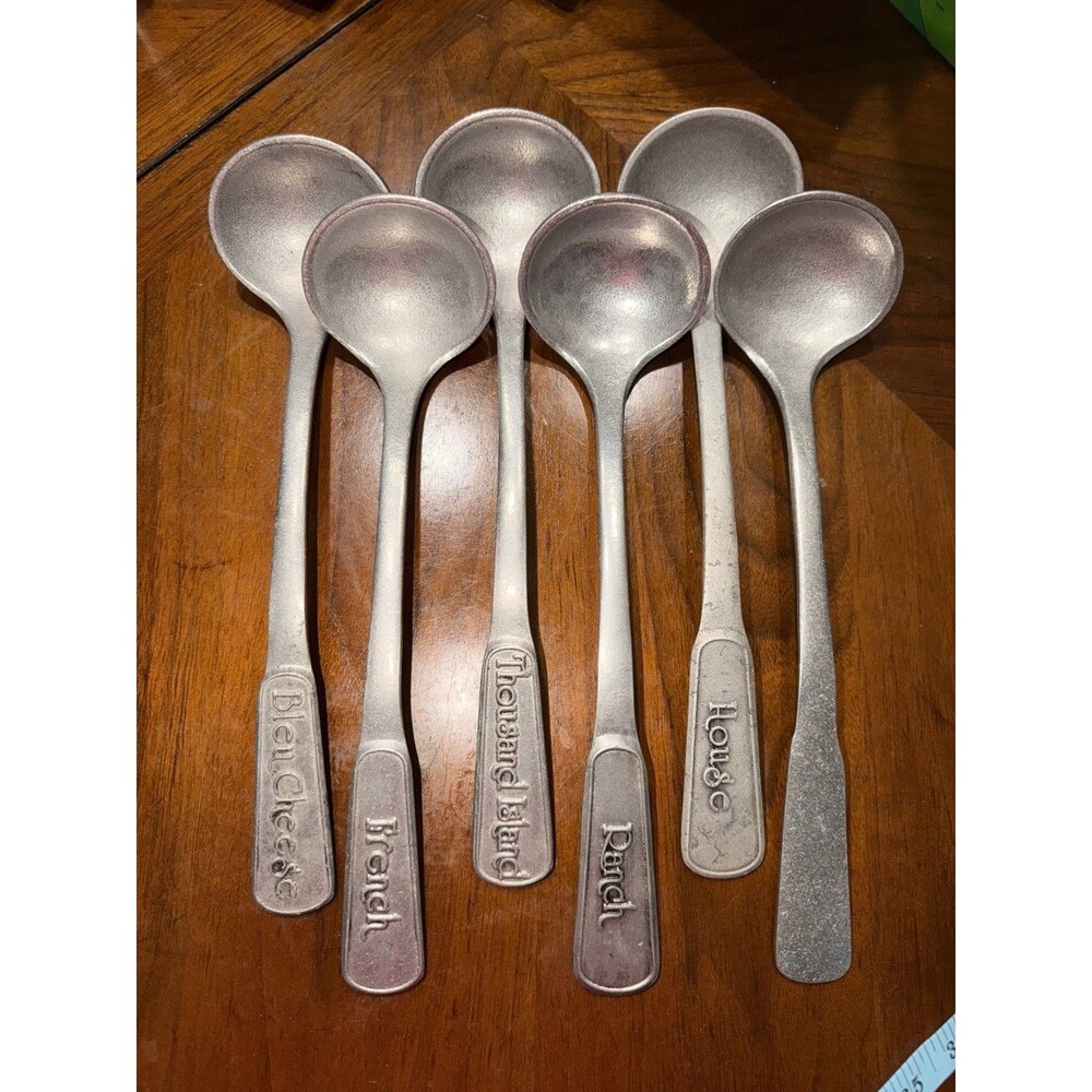 Wilton Armetale Set Of 6 Salad Ladles Individually Tagged